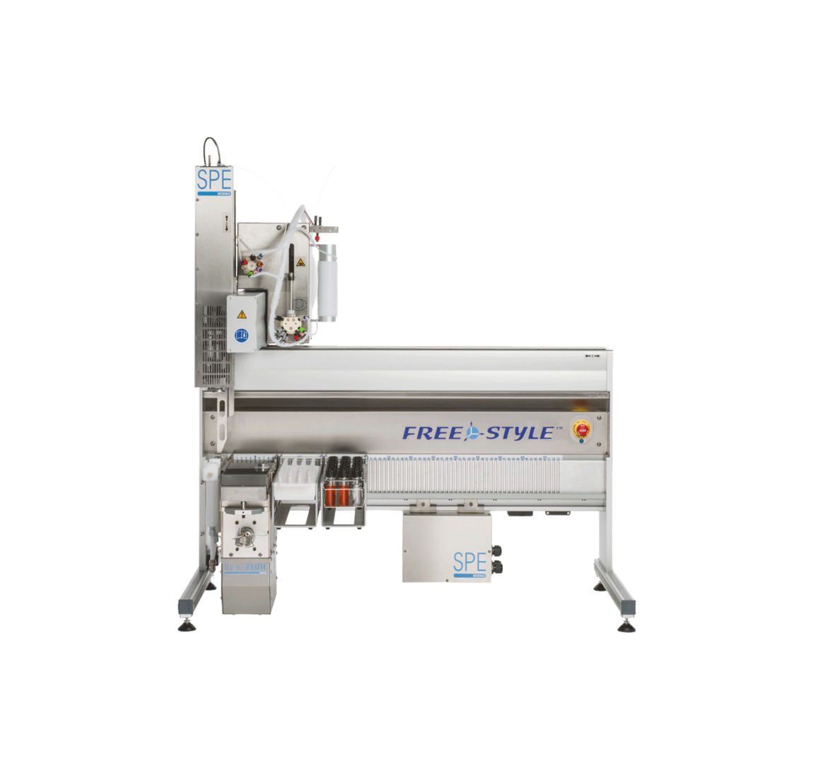 Equipamento real FREESTYLE ThermELUTE LCTECH com módulos SPE e ThermELUTE